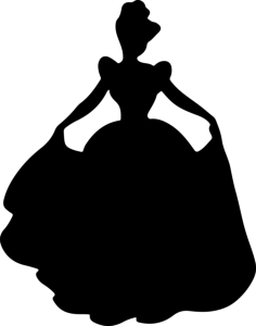 Cinderella 8 Simple Stencil Svg Design File, Free Vectors File